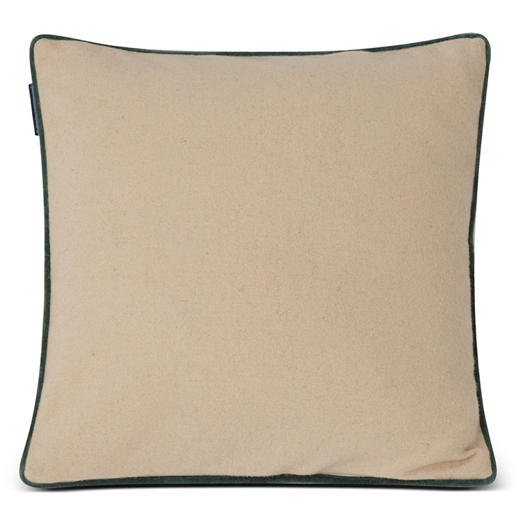 Lexington joulukuvioitu tyynynpäällinen villasekoitetta 50*50cm, beige/vihreä