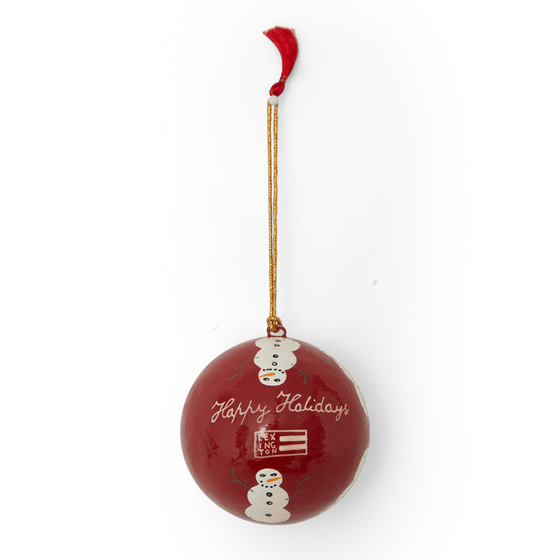 Lexington kuusenkoriste paperimassasta 2kpl, punainen