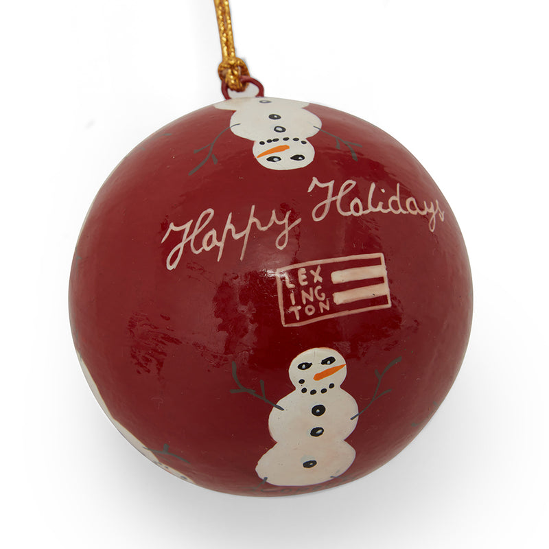 Lexington kuusenkoriste paperimassasta 2kpl, punainen