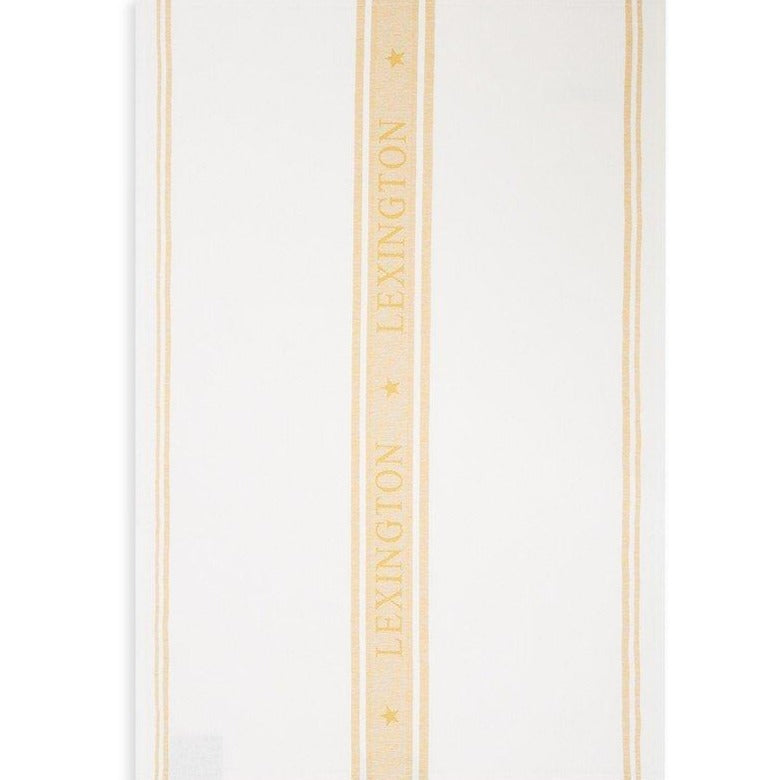 Lexington Icons keittiöpyyhe 50*70cm, valkoinen/keltainen