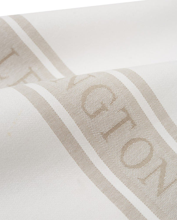 Lexington Icons Jacquard keittiöpyyhe luomupuuvillaa 50*70cm, valkoinen/beige
