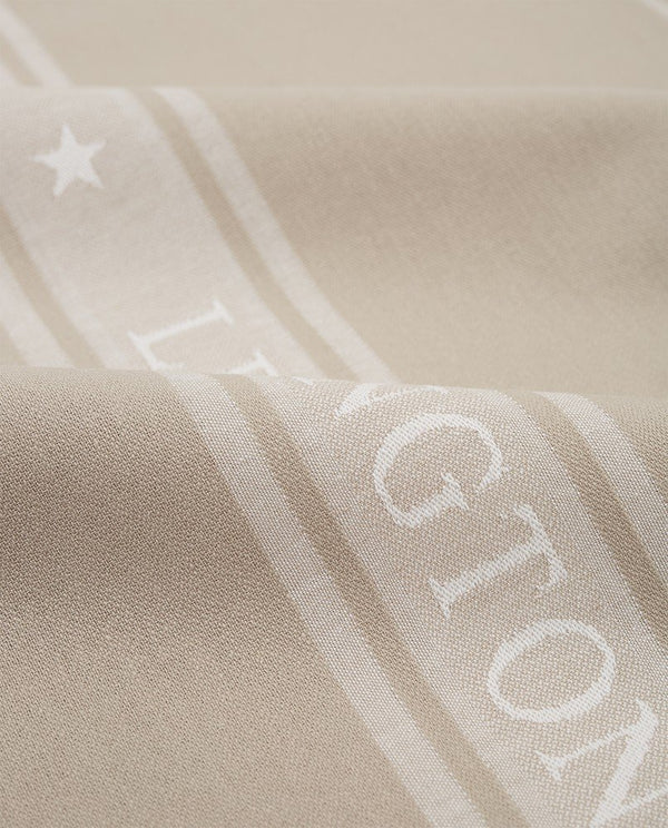Lexington Icons Jacquard keittiöpyyhe luomupuuvillaa 50*70cm, beige/valkoinen
