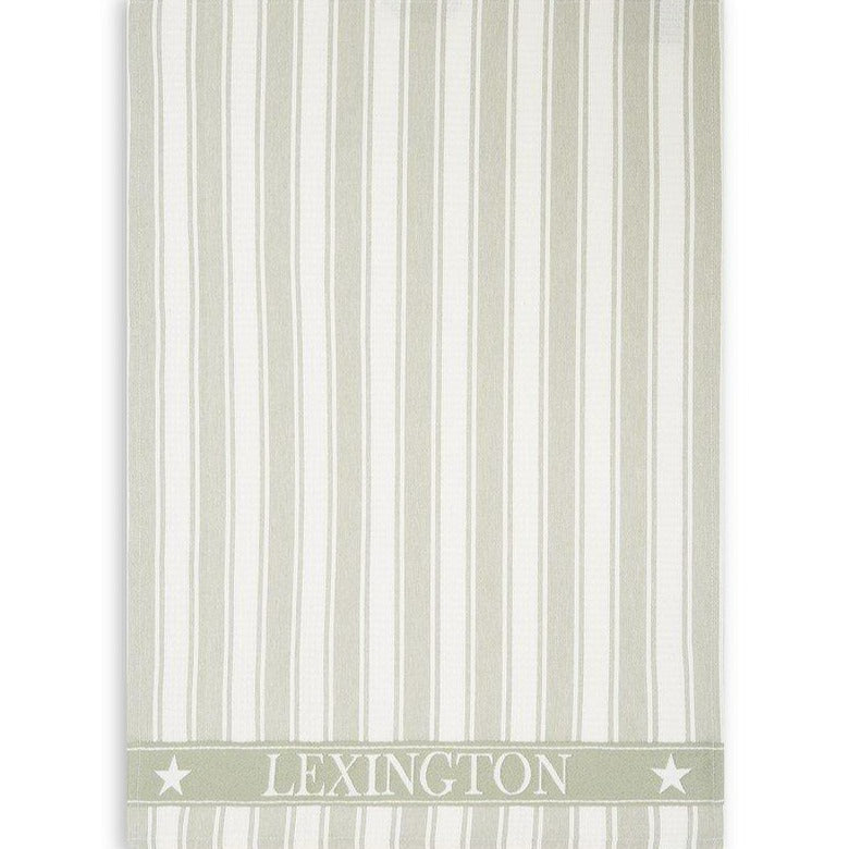 Lexington Icons waffle keittiöpyyhe luomupuuvillaa 50*70cm, vihreä/valkoinen