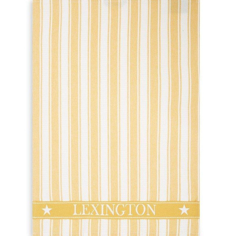 Lexington Icons keittiöpyyhe puuvillaa 50*70cm, keltainen/valkoinen