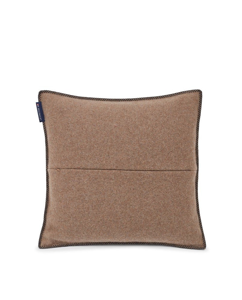 Lexington tyynynpäällinen kierrätettyä villaa 50*50cm, ruskea raidallinen