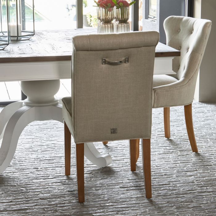 Rivièra Maison Hampton Classic Dining Chair Flax Linen – Country