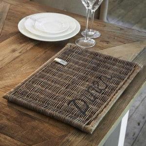 Rivièra Maison Rustic Rattan placemat diner black