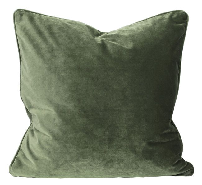 Svanefors Elise tyynynpäällinen samettia 60*60cm, vihreä