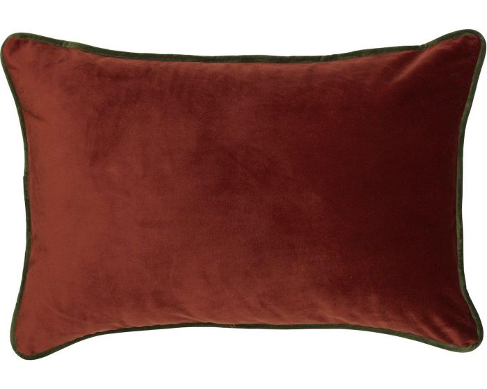 Svanefors Enya tyynynpäällinen samettia 33*50cm, ruosteenpunainen