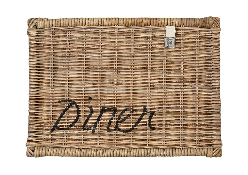 Rivièra Maison Rustic Rattan placemat diner black