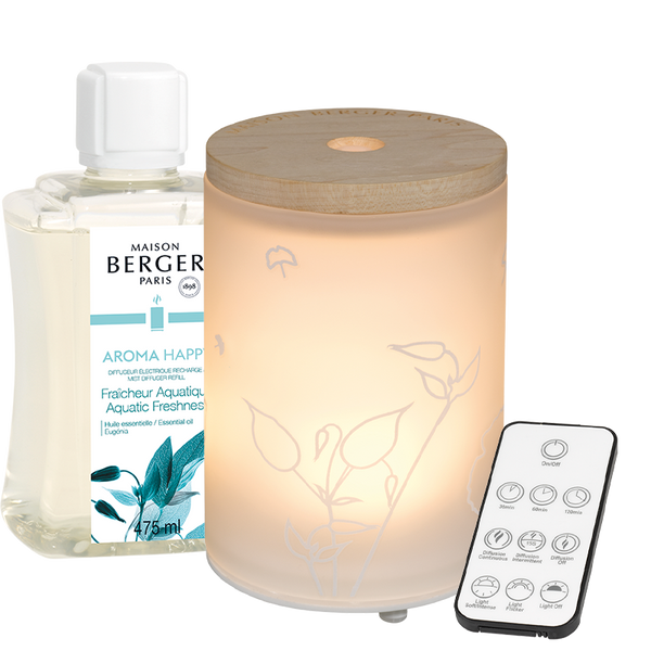 Maison Berger Aroma Happy Mist -sähköinen diffuuseri ja Aquatic Freshness tuoksu 475ml