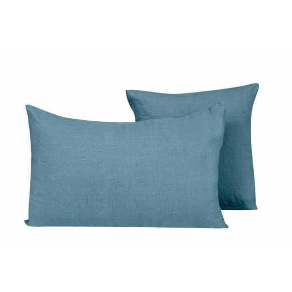 Haomy Propriano tyynynpäällinen pellavaa 45*45cm, bleu de stone