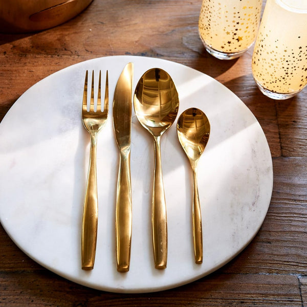Rivièra Maison Classic Cutlery soft gold 4kpl
