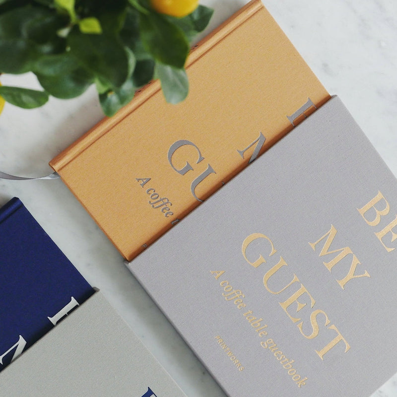 Printworks Be My Guest vieraskirja, beige/keltainen