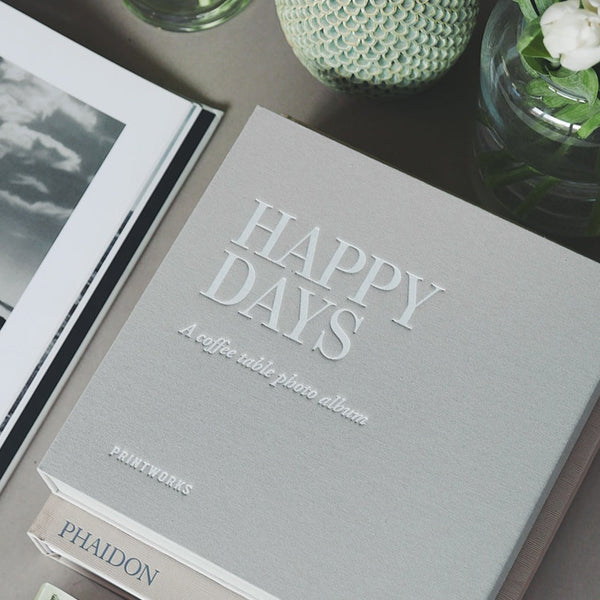 Printworks Happy Days valokuva-albumi, harmaa