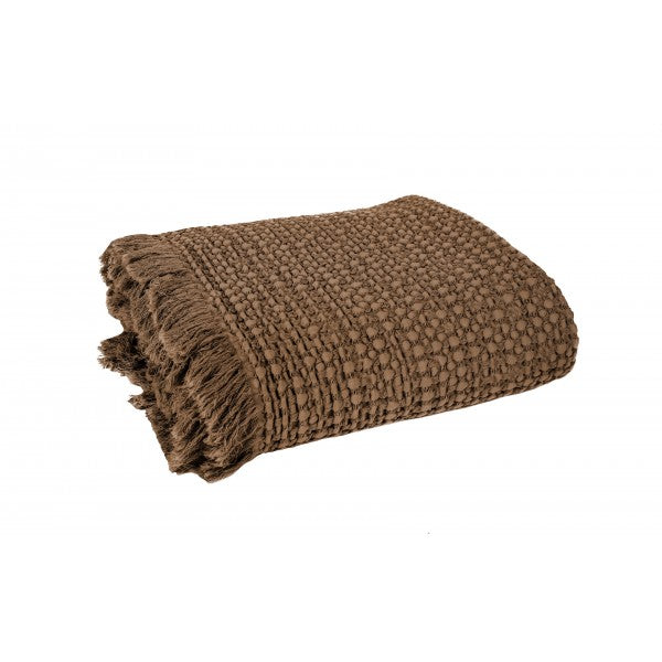 Haomy Tempo torkku-/päiväpeitto 130*200cm, tabac