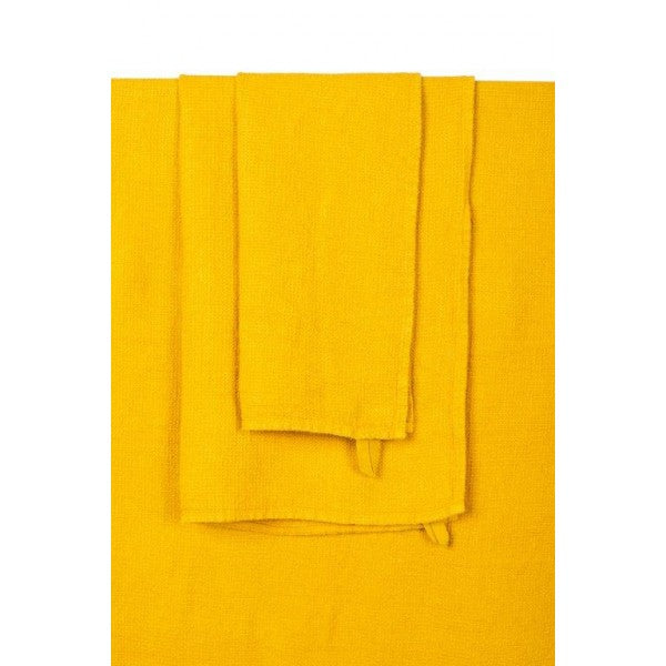 Haomy Mini Java Keittiöpyyhe pellavaa 30*50cm, keltainen
